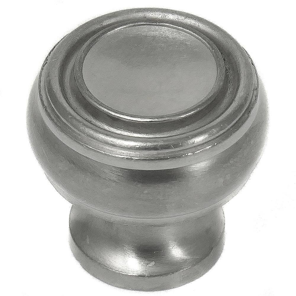 2-Inch Brushed Satin Nickel Round Cabinet Knob