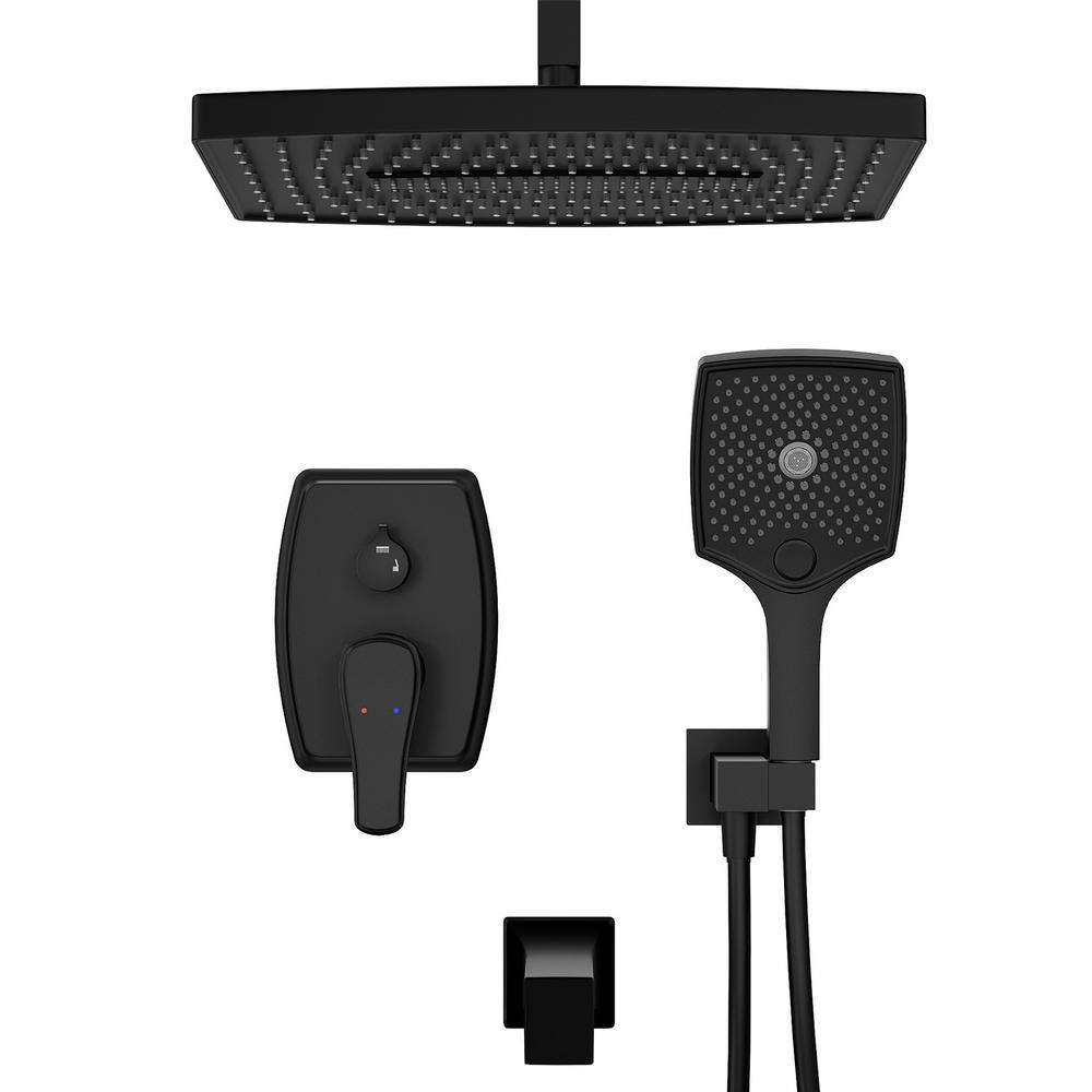 GIVING TREE 5Spray Patterns 14 in. 1.8 GPM Round Ceiling Mount