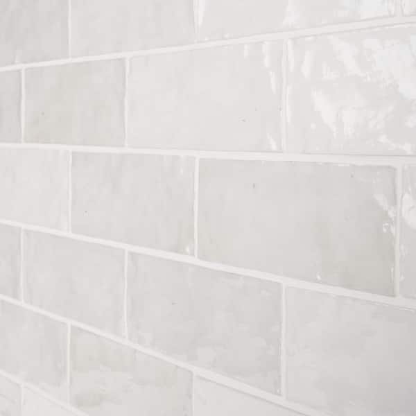 Ivy Hill Tile Kingston White 3 in. x 0.35 in. Glazed Ceramic Wall