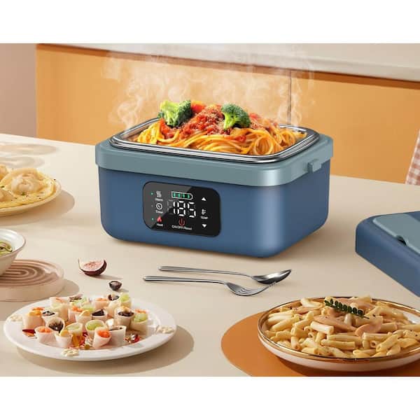 Cordless Electric Lunch Box for Adults, 16000mAh Rechargeable Auto Heated Food Warmer, 1L Portable