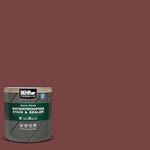 1 qt. #PFC-04 Tile Red Solid Color Waterproofing Exterior Wood Stain and Sealer