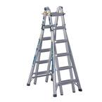 Werner 26 ft. Reach Aluminum Telescoping Multi-Position Ladder with 300