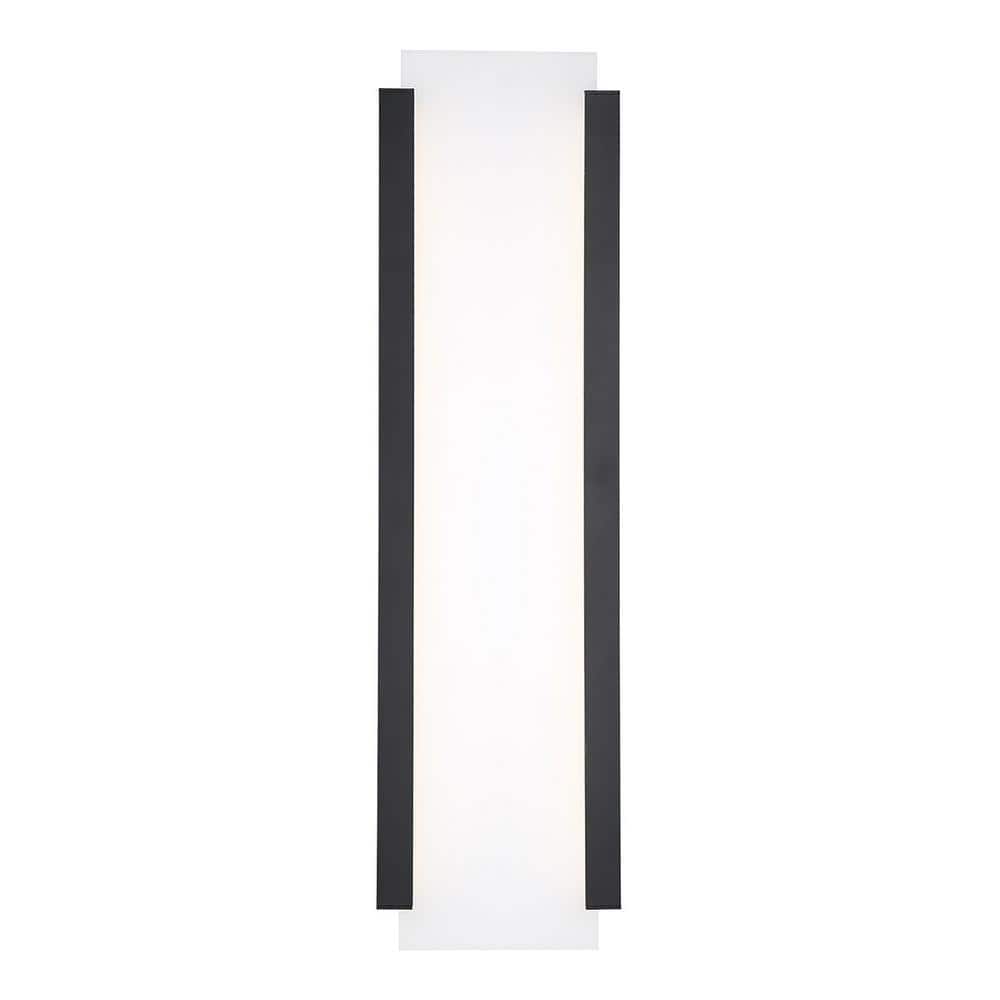 26" Black Dimmable LED Outdoor Wall Sconce