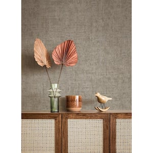 Yurimi Taupe Distressed Non-Pasted Vinyl Wallpaper