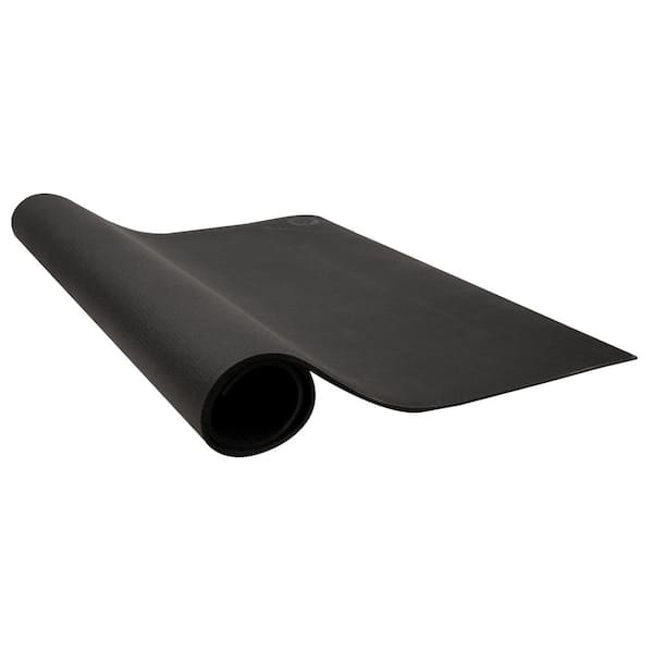 Mind Reader Extra Large Black Yoga Mat, Width 71.65″ x Length