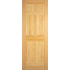 Masonite Traditional 32-in x 80-in Natural 6-panel Solid Core Unfinished  Oak Wood Right Hand Single Prehung Interior Door in the Prehung Interior  Doors department at