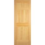 32 in. x 80 in. 6-Panel Clear Pine Interior Door Slab
