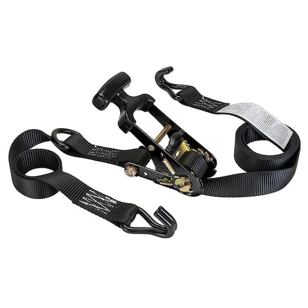 Keeper 1.25 in. x 8.5 ft. 800 lbs. T-Handle Ratchet Tie Down Strap