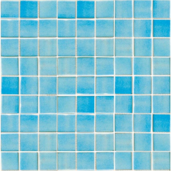 Epoch Architectural Surfaces Oceanz Caribbean-1701 Recycled Anti Slip Mesh Mounted Floor and Wall Tile - 3 in. x 3 in. Tile Sample