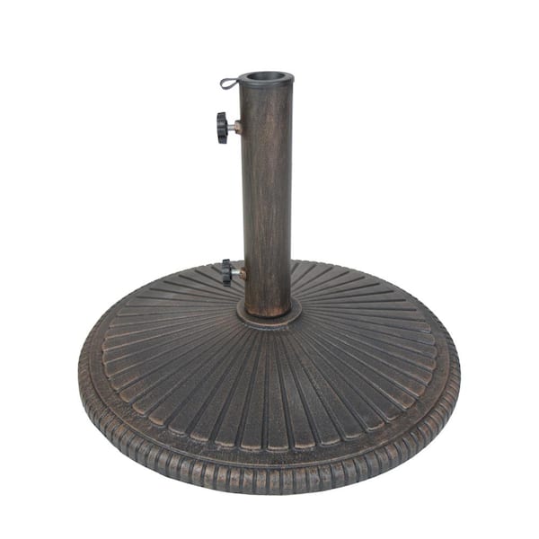 Cast Iron Patio Umbrella Base in BronzeHD4230US50AB The Home Depot
