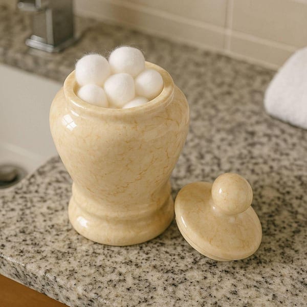 Creative Home Natural Champagne Marble Aladdin Collection Cotton