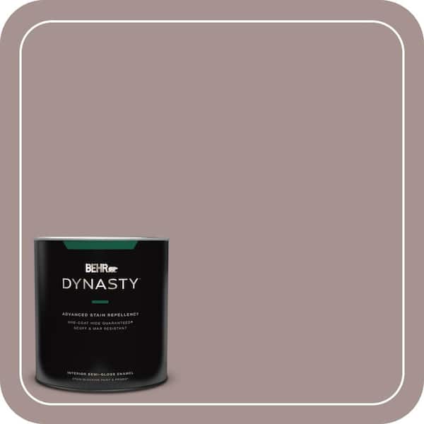 BEHR DYNASTY 1 qt. #740B-4 Suede Leather Semi-Gloss Enamel Interior Stain-Blocking Paint and Primer