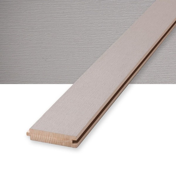 Porch Flooring 1 in. x 4 in. x 10 ft. Kettle Gray Tongue and Groove Composite Decking Board