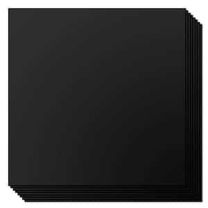 Black 2 ft. x 2 ft. Decorative PVC Drop Ceiling Tile (48 sq. ft./Box)