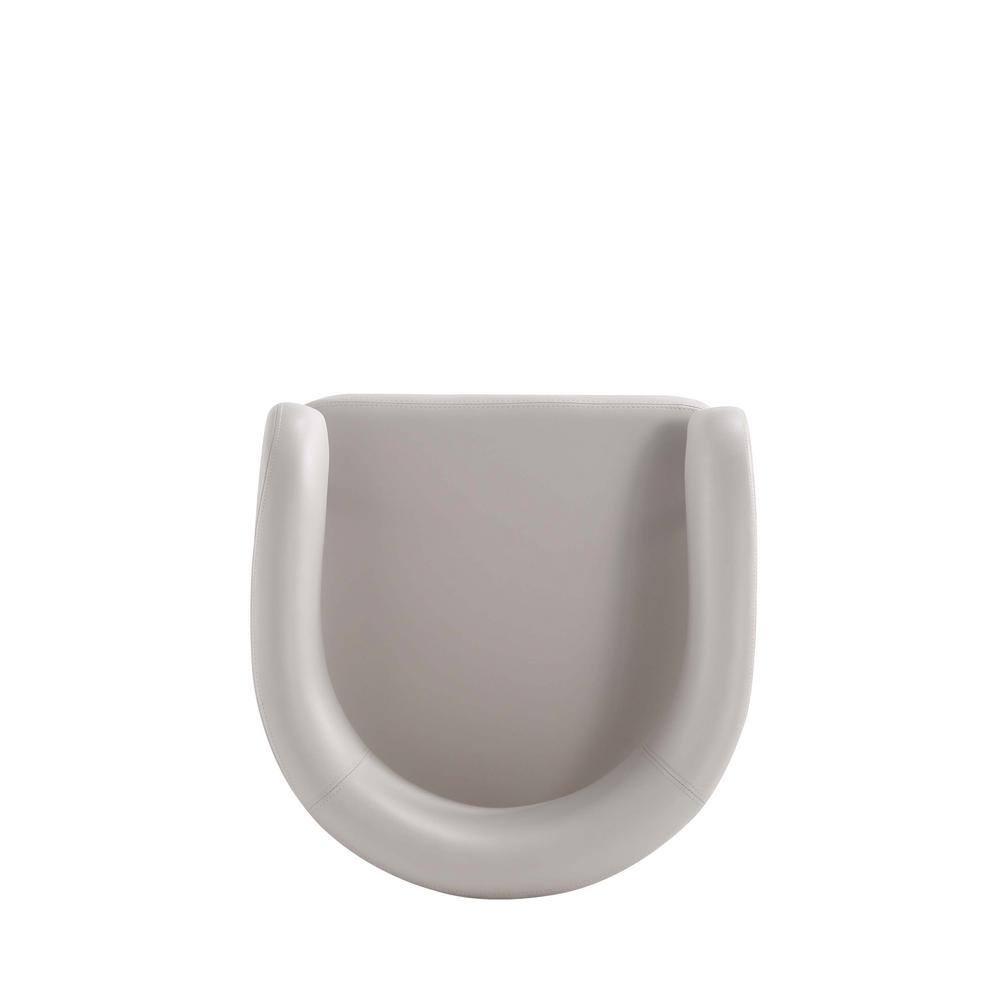 Augusta Light Gray Leatherette Counter Stools with Metal Base, Set of 3