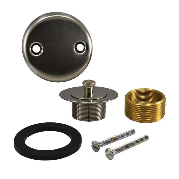 JONES STEPHENS Lift and Turn Bath Tub Drain Conversion Kit with 2-Hole ...