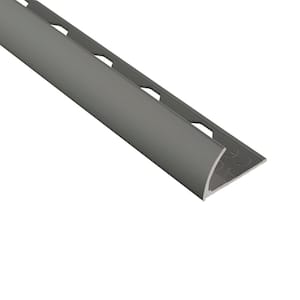 Novocanto Matt Graphite 1/2 in. x 98-1/2 in. Aluminum Tile Edging Trim