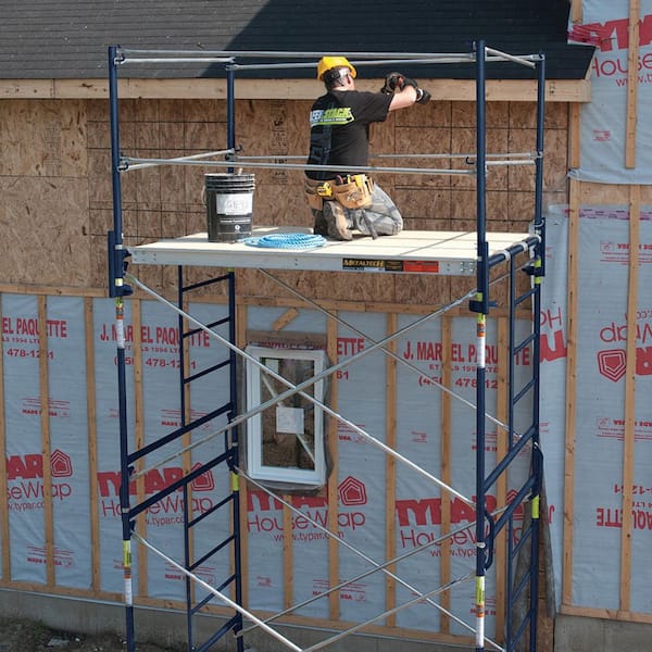 10 ft. x 4 ft. Galvanized Steel Cross Brace to Increase Scaffold Tower Load Capacity