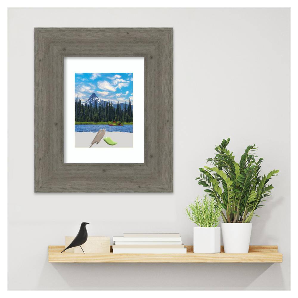 Fencepost Grey Distressed Wood Rectangular Picture Frame
