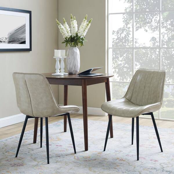 Art Leon Amigo Beige Faux Leather, Beige Faux Leather Dining Chairs