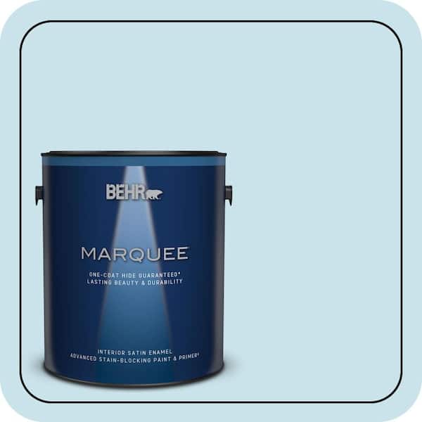 BEHR MARQUEE 1 gal. #PPL-24 Endless Sky Satin Enamel Interior Paint & Primer