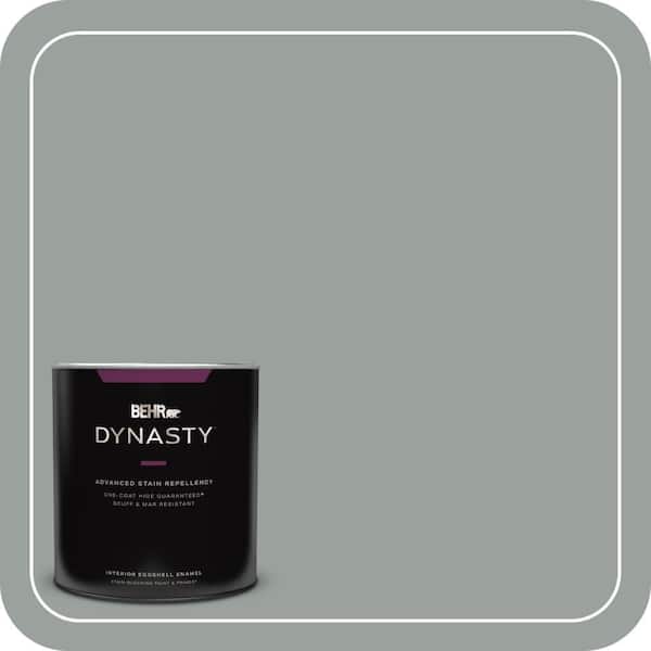 BEHR DYNASTY 1 qt. #PPU11-16 Brampton Gray Eggshell Enamel Interior Stain-Blocking Paint and Primer