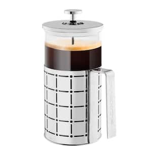 4-Cup Stainless Steel French Press Coffee Maker with 4 Level Mesh Filter