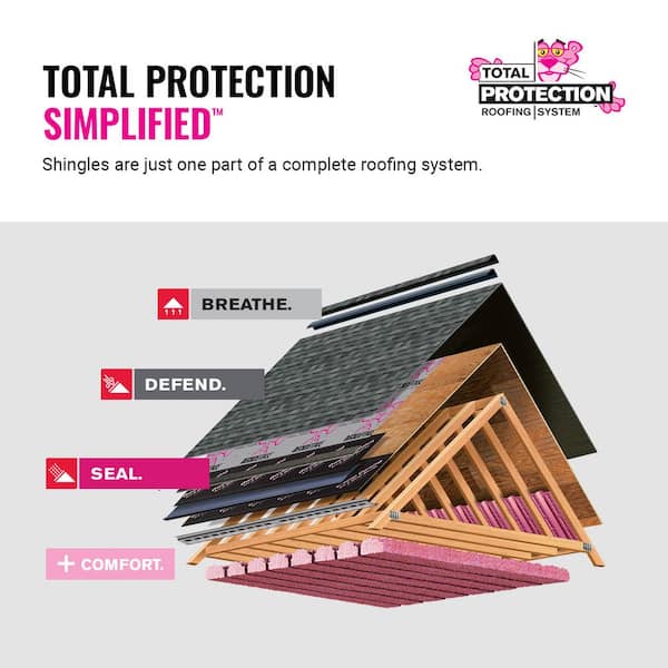 Owens Corning TruDefinition Duration 32.8-sq ft Onyx Black Laminated Architectural Roof Shingles