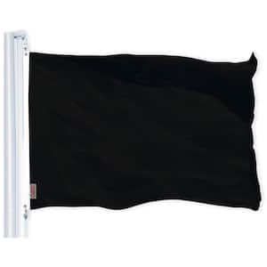 2.5 ft. x 4 ft. Polyester Black Printed Flag 150D BG 1PK