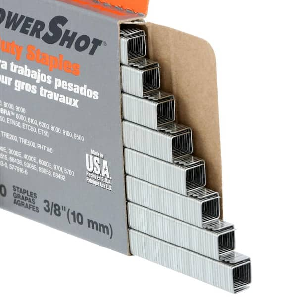 Arrow 3/8-in Leg x 3/8-in Medium Crown Gray 18-Gauge Heavy-Duty