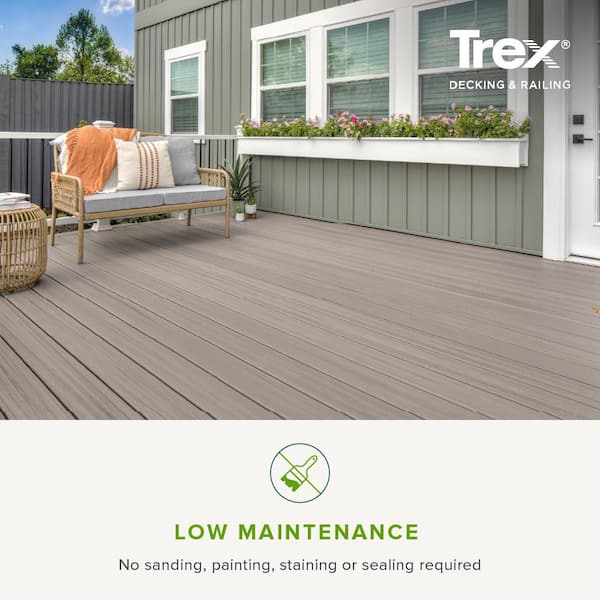 Trex Enhance Naturals 1 in. x 6 in. x 8 ft. Rocky Harbor Square Edge ...