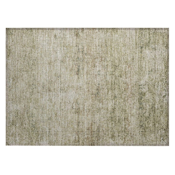 Chantille Machine Washable Indoor/Outdoor Abstract ACN2103 Sage 1 ft. 8 in. x 2 ft. 6 in. Accent Rug