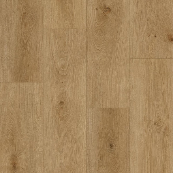Madison Golden Coast Oak 28 MIL x 9 in. W x 60 in. L Click Lock Waterproof Lux Vinyl Plank Flooring (22.4 sq. ft. /Case)