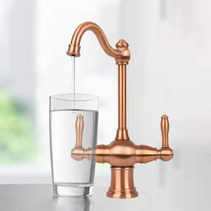 2-Handle Copper Drinking Fountain Water Faucet