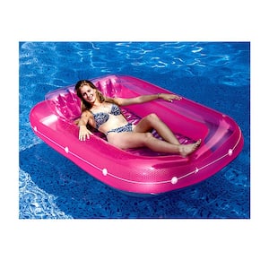 71 in. Swimming Pool Inflatable Suntan Tub Float Lounge Chairs (3-Pack)