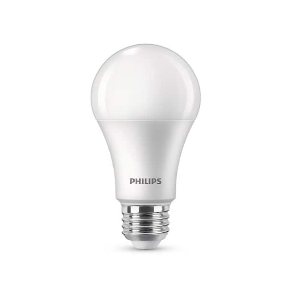 Auroch poort bord Philips 100-Watt Equivalent A19 Dimmable with Warm Glow Dimming Effect  Energy Saving LED Light Bulb Soft White (2700K) (2-Pack) 556472 - The Home  Depot