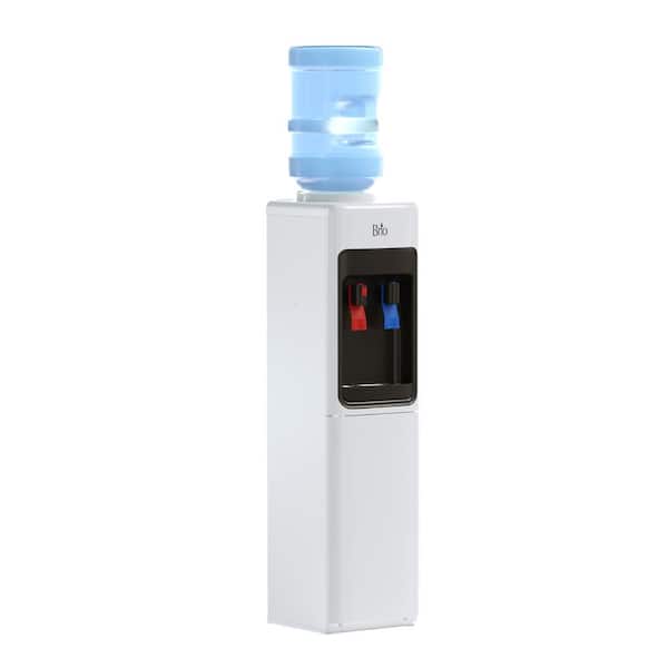 Brio CLTL320WSL 300 Series Slimline Top Loading Water Cooler Water Dispenser - Hot and Cold Water - White - 1