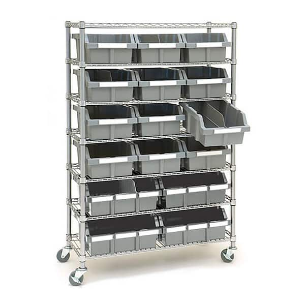 QUANTUM STORAGE SYSTEMS, 36 in x 12 in x 39 in, 1 Sided, Bin