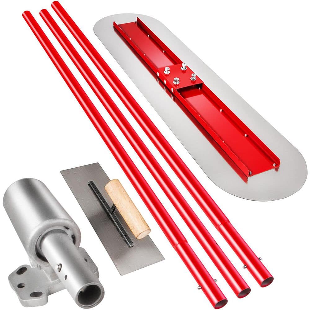 47.24 in. x 11.81 in Finishing Trowel with Steel, Bull Float Manganese Concrete Float Tool Cement Tool Bull Concrete Kit price history on PriceWatchPro