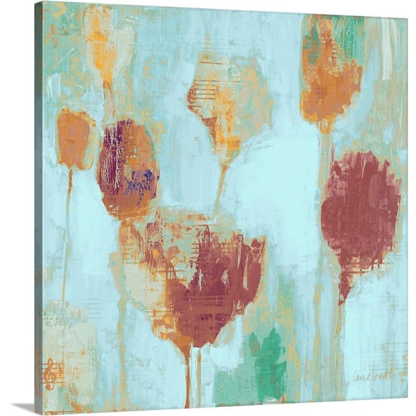 GreatBigCanvas "Poppy Song on Blue" by Lanie Loreth Canvas Wall Art