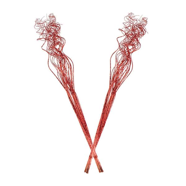 Bindle & Brass Red Sparkle Dried Natural Ting Twisted (2-Pack)