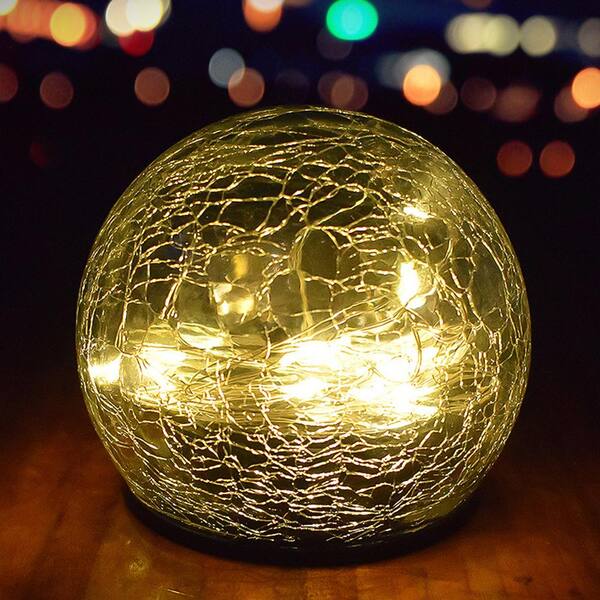 cracked glass globe