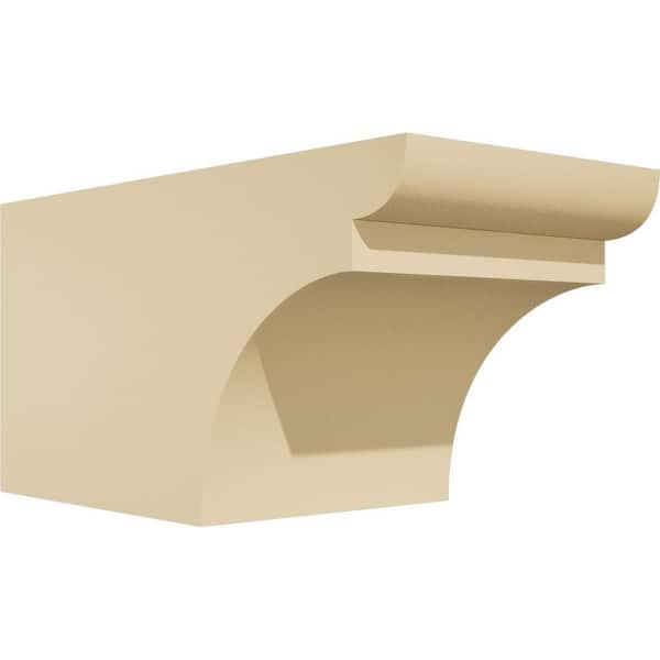 Ekena Millwork Standard Yorktown 6 in. W x 6 in. H x 12 in. D Signature Urethane Rafter Tail Outlooker