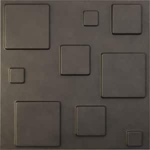 19 5/8 in. x 19 5/8 in. Devon EnduraWall Decorative 3D Wall Panel, Weathered Steel (12-Pack for 32.04 Sq. Ft.)