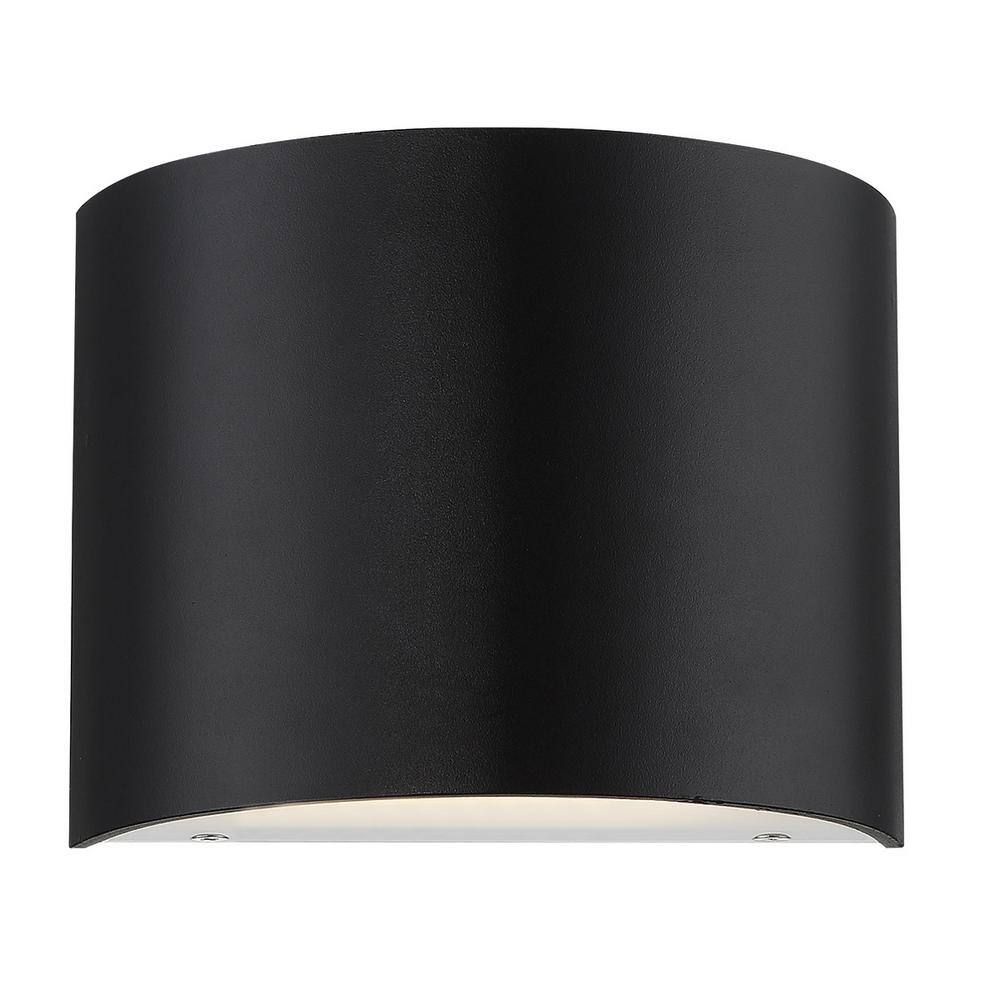 Black Aluminum LED Dimmable Wall Sconce