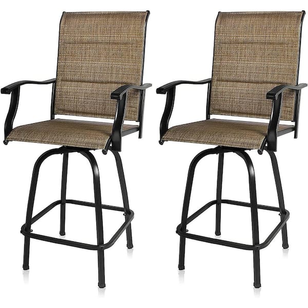 metal swivel patio bar stools