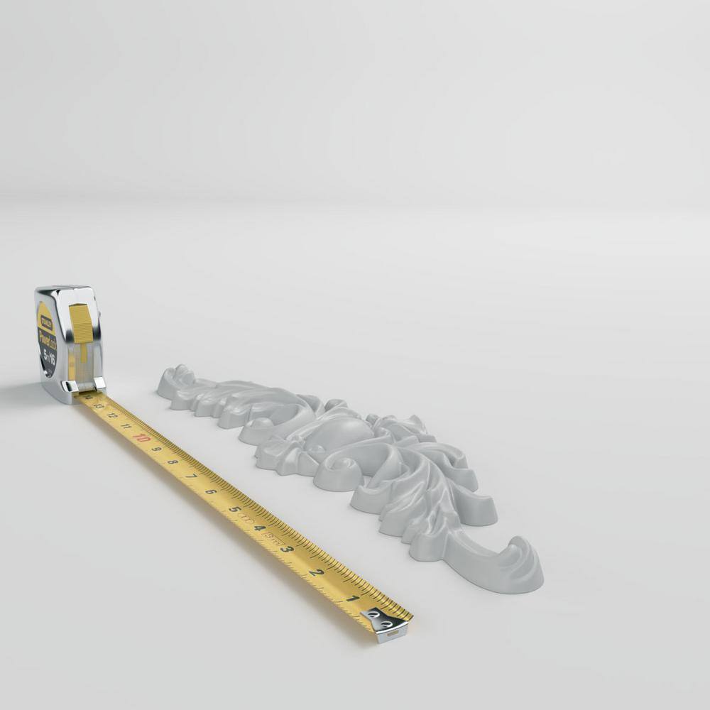 Cole White Primed Urethane Architectural Onlay Scroll