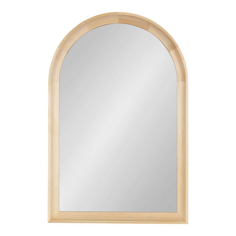 Natural Wood Arched Wall Mirror 20 x 30