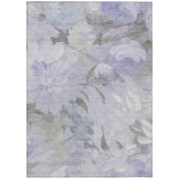 Chantille Machine Washable Indoor/Outdoor Abstract ACN2264 Lavender 3 ft. x 5 ft. Area Rug