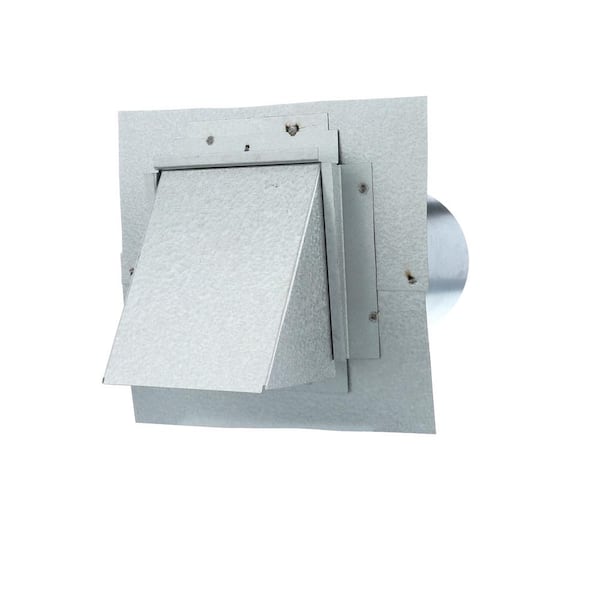 Gibraltar Building Products 8 in. x 4 in. Steel Dryer Vent Stucco Ready  with Damper DV4 - The Home Depot